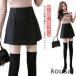 A линия шорты осень-зима юбка-брюки брюки короткий хлеб шоу хлеб женский юбка красивый . casual высокий талия ножек длина эффект теплый прекрасный ножек 