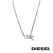 DIESEL �f�B�[�[�� DX1477040 �����Y �V���o�[ ���S �l�b�N���X �y���_���g �A�N�Z�T���[ �v���[���g�m�C�O���K�i�n