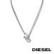 DIESEL �f�B�[�[�� DX1534040 �l�b�N���X �����Y �V���o�[ ���S���`�[�t �y���_���g �A�N�Z�T���[ �v���[���g�y�C�O���K�i�z