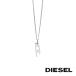 DIESEL �f�B�[�[�� DX1625040 �l�b�N���X �����Y �V���o�[ �A�N�Z�T���[ �v���[���g �X�e�����X�y�C�O���K�i�z