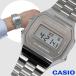 CASIO Casio A168WEM-7 серебряный мужские наручные часы цифровой EL подсветка секундомер повседневный жизнь водонепроницаемый нержавеющая сталь [ за границей стандартный товар ]