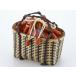  бамбук корзина мешочек корзина сумка бамбук . модный мешочек светло-коричневый тон kk-149-86