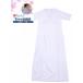 女性用 綿 肌着 新らくらく Ｔシャツ長襦袢 ワンピース 半袖 衿芯入る Ｍ〜LLサイズ hs-146
