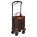  коляска для пожилых / приспособление для ходьбы Cart / ширина вдавлено . Cart ( большая сумка модель / правый для ) под рукой тормоз имеется . мир завод [. стала Cart ] Brown ( товары для ухода )