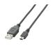 �i�܂Ƃ߁j�G���R�� USB2.0�P�[�u��(A)�I�X-mini(B)�I�X �u���b�N 0.5m U2C-M05BK 1�{�k�~10�Z�b�g�l