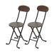 MK-111BRBK 2 штук комплект Classic стул 2 штук комплект Brown × черный (BR×BK) сборка товар 