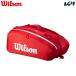  Wilson Wilson теннис сумка * кейс SUPER TOUR RED 15PK super Tour чехол для ракетки WR8036601001