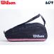  Wilson Wilson теннис сумка * кейс TEAM J 6PK NAVY команда J темно-синий WR8050101001
