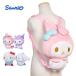  Sanrio мягкая игрушка рюкзак Kitty My Melody черный mi Cinnamoroll симпатичный симпатичный девочка женщина портфель рюкзак ребенок 