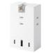  Elecom розетка прямой ..USB ответвление (20W/A×1+C×2) T-U07-3AC2WH