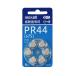 maxell(mak cell ) кнопка форма воздух цинк батарейка 6 штук входит PR44 A 6BS