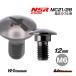  titanium болт M6×12 (8mm×3mm уровень имеется ) черный 1 шт. Honda NSR250 MC21 MC28 винт A обтекатель болт мотоцикл восстановление 90103-KV3-830