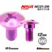  titanium болт M6×12 (8mm×3mm уровень имеется ) лиловый 1 шт. Honda NSR250 MC21 MC28 винт A обтекатель болт мотоцикл восстановление 90103-KV3-830