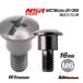  titanium болт M6×16 (9mm×6mm уровень имеется ) черный 1 шт. Honda NSR250 MC18 89 MC21 MC28 оригинальный обтекатель болт мотоцикл восстановление 64508-MR8-000