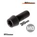  titanium болт M8×20 все винт P1.25 конус болт черный 1 шт. продажа 64 titanium M8 мотоцикл восстановление детали 