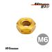  titanium гайка M6 Gold 1 шт. продажа 64 titanium гайка обратный винт мотоцикл восстановление детали titanium болт 