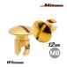  титановый Quick застежка-молния M8×8 Gold 1 шт. продажа head внизу общая длина 12mm мотоцикл Racer обтекатель детали боковой обтекатель titanium болт 