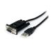 StarTech.com USB-RS232C �V���A���ϊ��N���X�P�[�u�� 1.7m USB Type A �I�X-D Sub 9�s�� ���X �u���b�NICUSB232FTN 1�{
