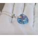  аквамарин Aurora Swarovski. Heart колье 