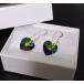  прохладный . Kirameki ... свет! vi Trail medium * Swarovski. серебряный серьги 