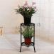  flower stand planter stand flower rack multifunction plant stand 2 -step type stand for flower vase plant shelves outdoors interior entranceway shelves decorative plant Northern Europe stand for flower vase plant easy assembly 