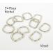 3×15mm месяц can никель серебряный цвет 10 шт. комплект kume1215