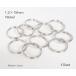 1.2×18mm 2 -слойный кольцо никель серебряный цвет 10 шт. комплект kume1693