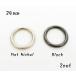 24mm круг линия литье кольцо коврик никель черный 2 шт. комплект kume587