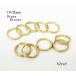 1×10mm two -ply ring brass bronze 10 piece set kume962-BR