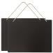 akindou Mini доска черный панель 2 шт. комплект двусторонний использование возможно 23cm×17cm лен шнурок приложен . подвешивание ниже возможность табличка индикаторное табло меню bo-