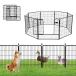 Shinyever собака Circle средний для больших собак собака клетка домашнее животное забор домашнее животное Circle собака мера ширина 150* глубина 75* высота 80cm panel 6 листов 