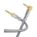 AUX кабель L type SOUDNFAM 90°3.5mm аудио кабель, мужской - мужской одна сторона L type стерео аудио кабель Hi-Fi качество звука Mini 