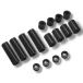 TAGATORON(tagato long ) aluminium проставка комплект (12mm/6mm/3mm/1.5mm каждый 4 штук ) черный 