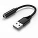 USB 3.5mm изменение кабель 4 высшее CTIA стандарт соответствует USB A to 3.5mm аудио конверсионный адаптор слуховай аппарат * Mike соответствует игра на 
