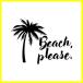 ̵ Beach, Please Decal Notebook Car Laptop 5.5