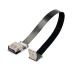 Cablecc down угол USB 2.0 Type-A мужской - женский удлинение данные Flat тонкий FPC кабель,FPV &amp; диск &amp;