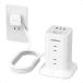 TESSAN �d���^�b�v �^���[�^ �����R�[�h 3m ���^�v���O 8��AC �R���Z���g 1��USB-C�|�[�g�y��2��USB-A�|�[�g