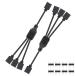 CERRXIAN 2PCS 5V 3PIN ARGB сплиттер кабель 1 на 3 5V 3 булавка * адрес возможность (o вращение имеется )1 женский ~3 женский порт 3PI