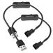 KILIGEN USB - 3 булавка / 4 булавка кейс вентилятор адаптор коннектор кабель on/off переключатель имеется 2 упаковка USB - 3 булавка / 4pi