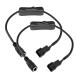 Kiligen 2PCS DC источник питания штекер из 3 булавка а также 4 булавка PC вентилятор источник питания адаптер кабель, переключатель имеется,DC5521 из 3pi