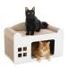 PAWZ Road кошка картон house коготь точить house кошка bed 2in1 деревянная рама . кошка предназначенный compact 