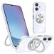 �Ή� Galaxy A25 5G SC-53F SCG33 �P�[�X �N���A �����O�t�� 360����] �X�^���h�@�\ �ԍڃz���_�[�Ή�