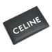  Celine CELINE футляр для карточек кожа черный Logo 