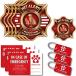  pet alert sticker key chain purse card - static electricity ..... fire safety warning Rescue 11 pack - window . door for urgent .. parallel import 