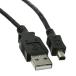 Mini 4 Pin USB 2.0 Cable  Black  Type A Male to 4 Pin Mini-B Male  6 ¹͢