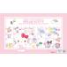  Hello Kitty 50th рисунок настольный коврик [ шт число . отправка!]....DM-50KT память .... внизу кровать царапина предотвращение наматывать привычка нет учеба для Sanrio Kitty Chan Kitty 