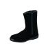simon safety shoes length compilation half boots 3055 black floor JIS 8101 S kind standard side rubber out zipper steel made . core enduring slide cow leather Work boots velour Flat heights 