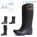  rain boots lady's boots long boots black black tea Brown waterproof work for beautiful . stylish farm work light weight rain snow .....Rionesta C-007 006