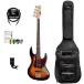 ESP JB-J204-3TB-KIT-2 Black Satin Electric Bass Guitar Pack