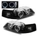 SPPC Black Projector Headlights G2 Assembly Set Dual Projector For Ford Mustang - Pair Includes Driver Left and Passenger Right Side Replacement Headl